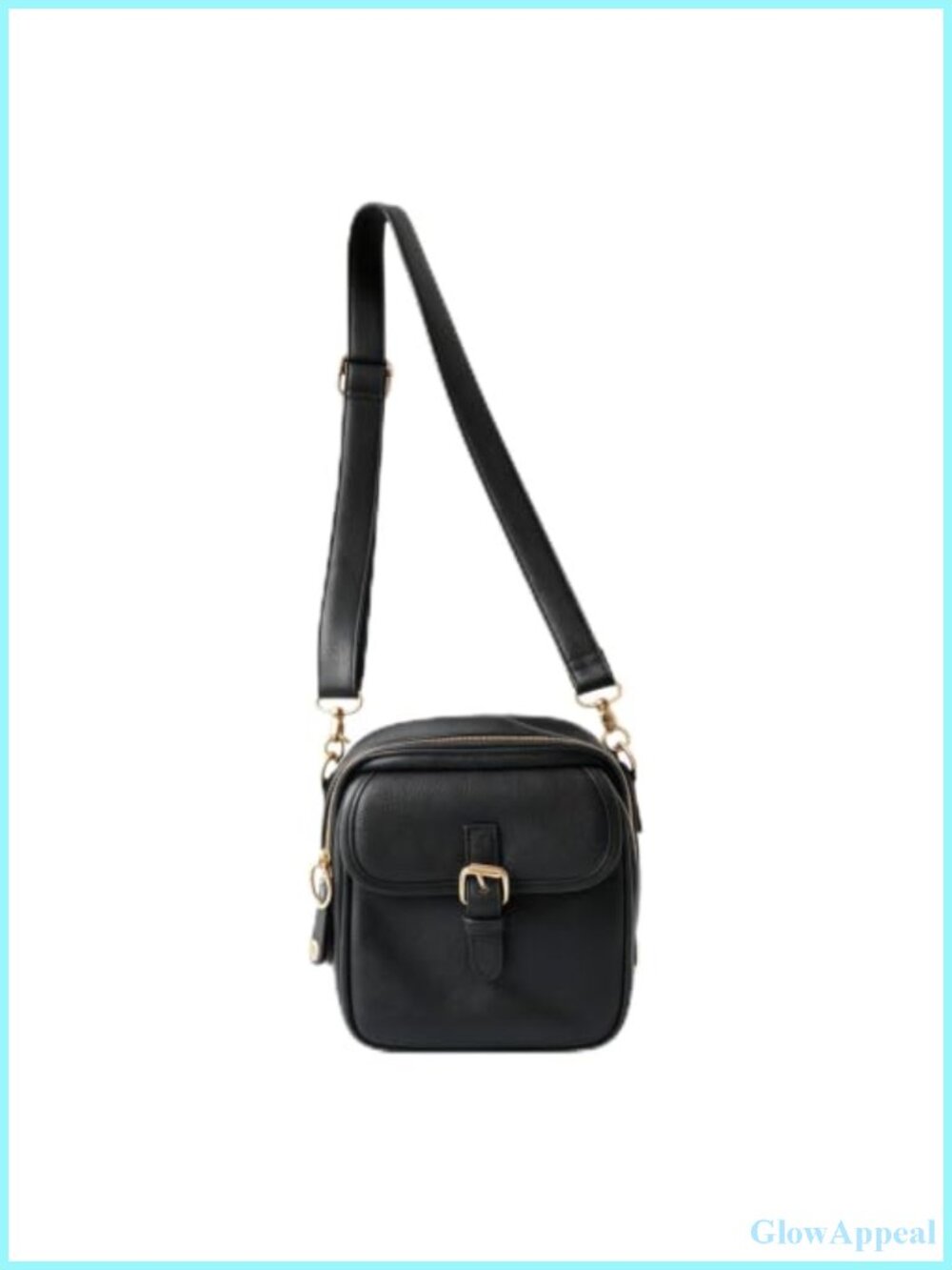 Anti-Theft Crossbody Bag Faux Leather Travel Purse 10 Card Slots